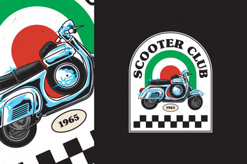 Vintage Scooter Club Badge