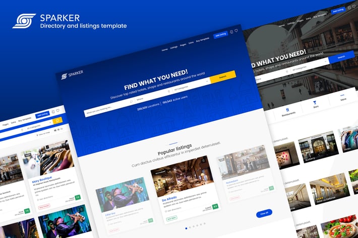 Sparker - Directory and Listings Template