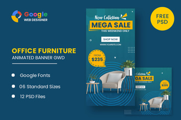 Office Furniture Google Adwords HTML5 Banner Ads