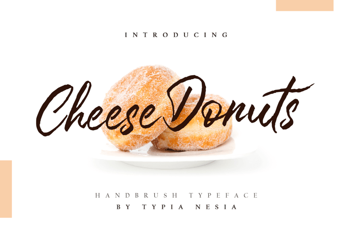 Cheese Donuts - Brush Font