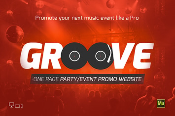 Groove Music Event / Party Site Template
