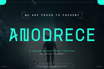 Anoderce - Unique Modern Sans Typeface