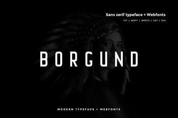 Borgund - Modern Typeface + WebFont