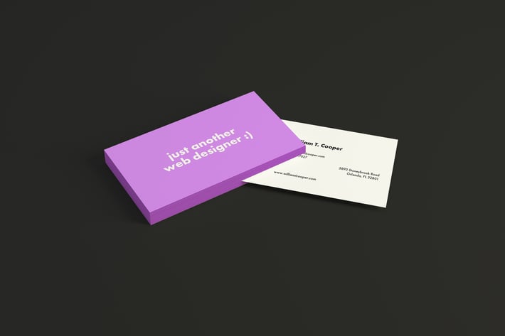 4 Business Card Mockups