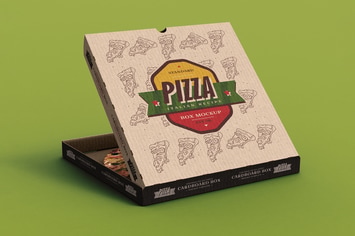 Pizza Box Mock-Up Template