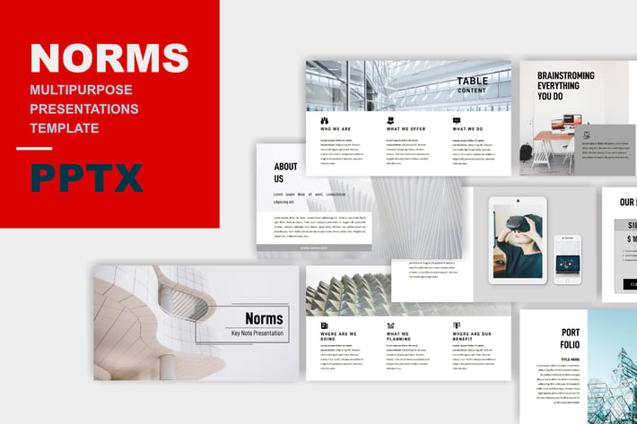 Norms - Multipurpose Powerpoint Template