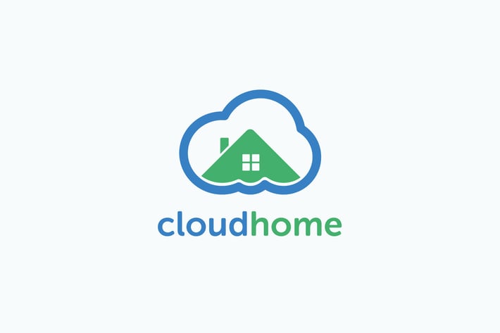 Smart Cloud Home Logo Template