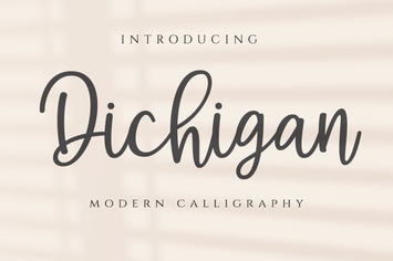 Dichigan - Modern Calligraphy Script