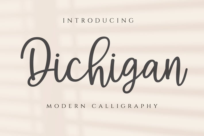 Dichigan - Modern Calligraphy Script