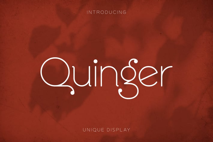 Quinger - Unique Sans Display