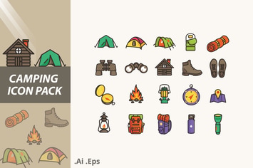 Camping Icons Pack