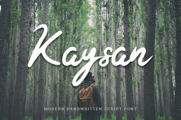Kaysan - Modern Handwritten Script Font