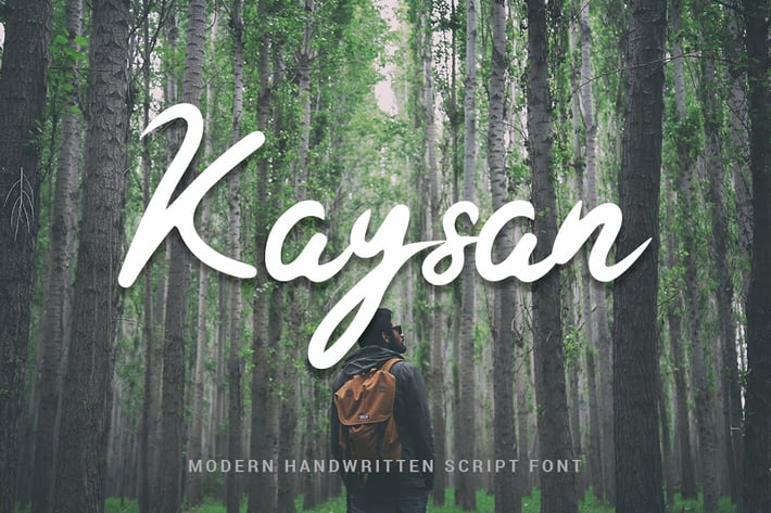 Kaysan - Modern Handwritten Script Font