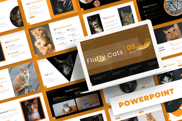 Fluffy Cat - Powerpoint Template