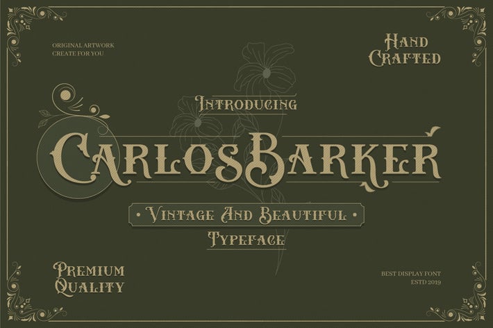 Carlos Barker - Vintage Victorian Font