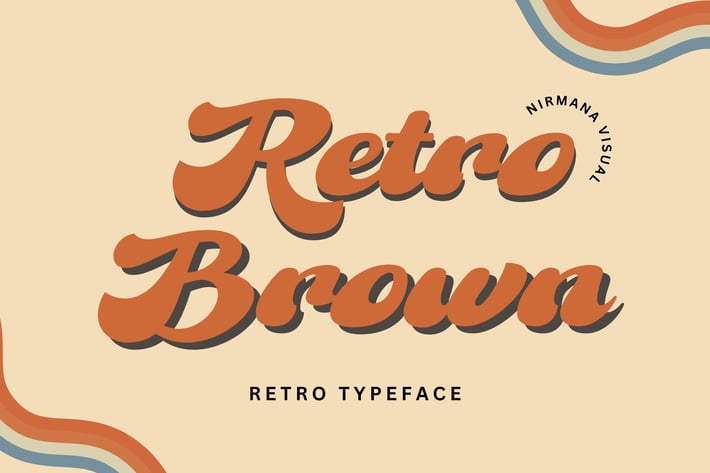 Retro Brown - Vintage Font