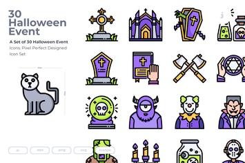 30 Halloween Event Icons