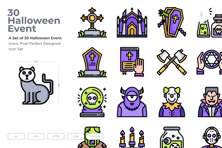 30 Halloween Event Icons