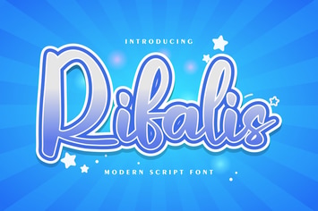 Rifalis | Modern Script Font