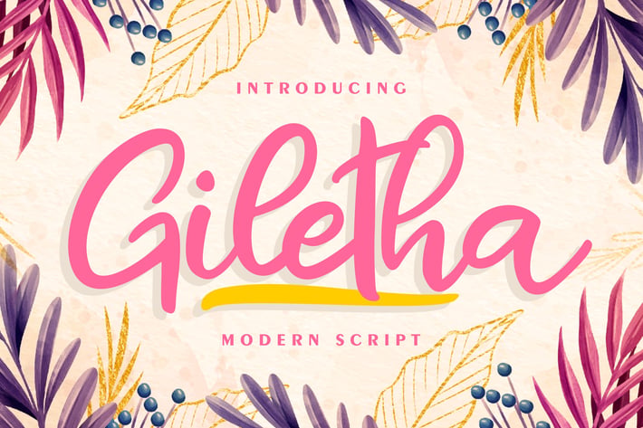 Giletha | Modern Script