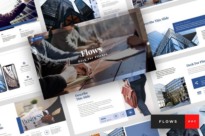 Flows - Pitch Deck PowerPoint Template