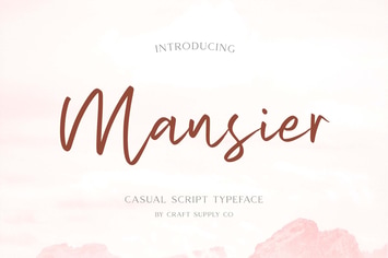Mansier - Casual Script Typeface