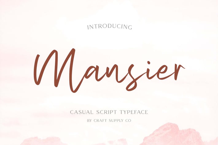 Mansier - Casual Script Typeface