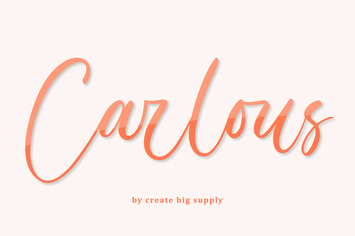 Carlous Playful Handwritten Script Font