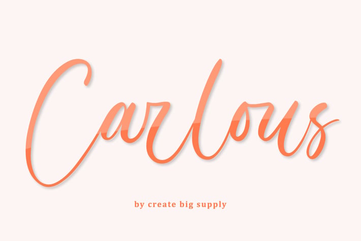 Carlous Playful Handwritten Script Font