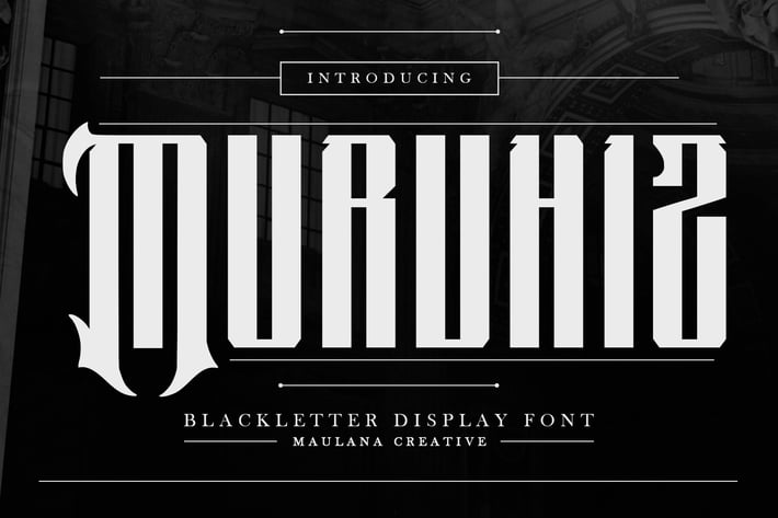Murvhiz Blackletter Display Font