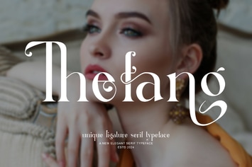 Thefang ligature serif typeface