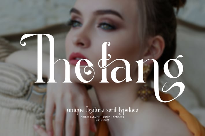 Thefang ligature serif typeface
