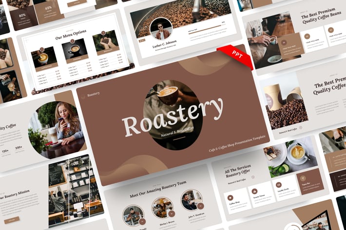 Roastery - Cafe & Coffee Shop PowerPoint