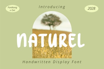 Naturel - A Handwritten Display Font