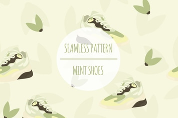 Mint Shoes – Seamless Pattern