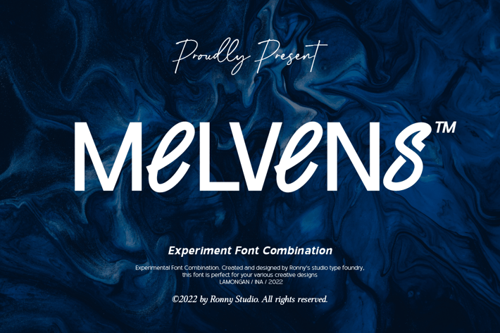 Melvens - Experiment Font Combination