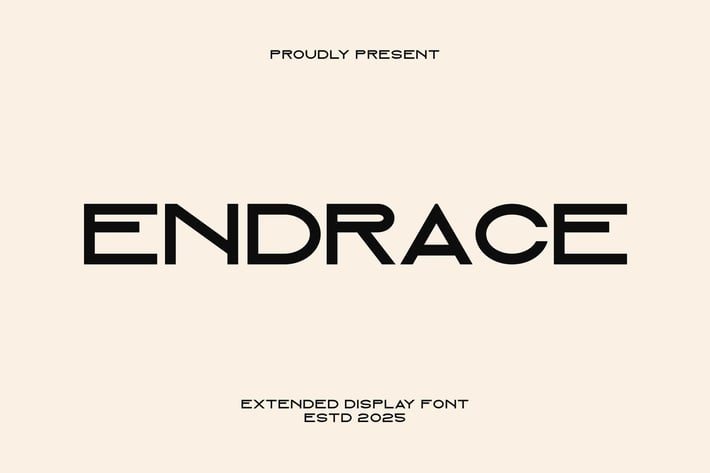 Endrace Extended Font