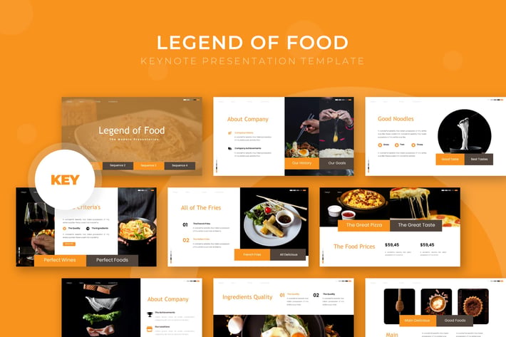 Legend Of Food - Keynote Template
