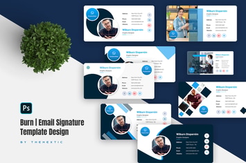 Burn Email Signature Template Design