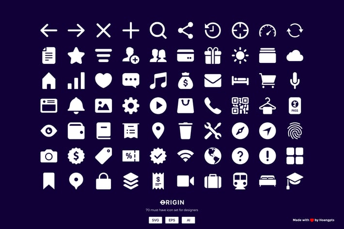 70 MUST HAVE Interface icon sets