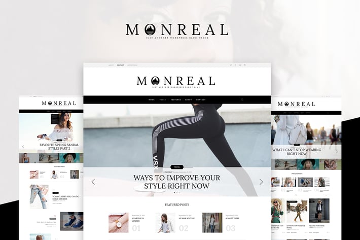 Monreal Creative Blog PSD 