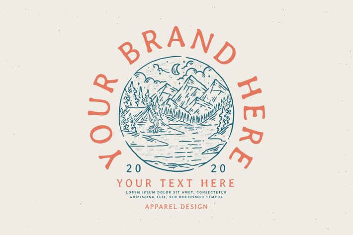 vintage badge design outdoor nature