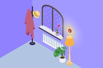 Smarthome Air Conditioning Isometric Illustration