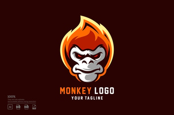 Fire Monkey logo design