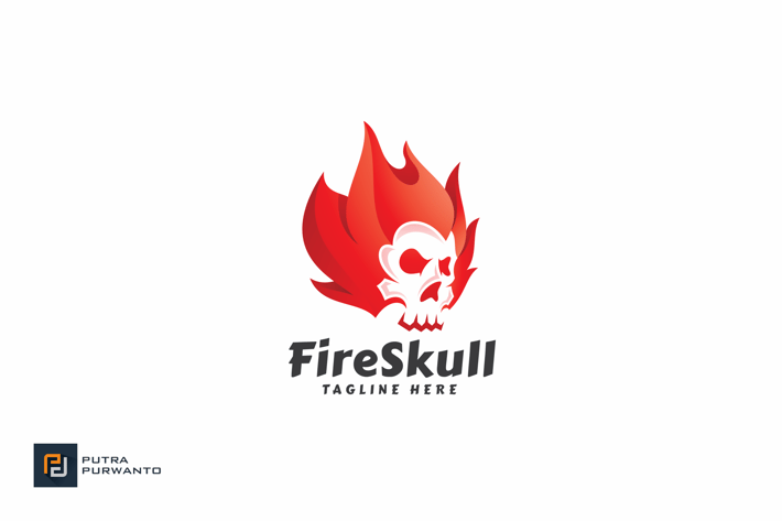 Fire Skull - Logo Template