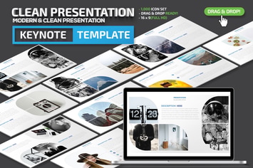 Clean Keynote Presentation Template