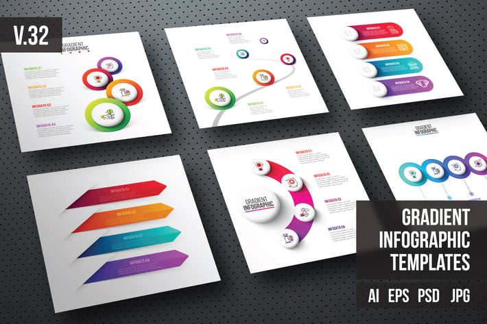 Infographics template set v.32