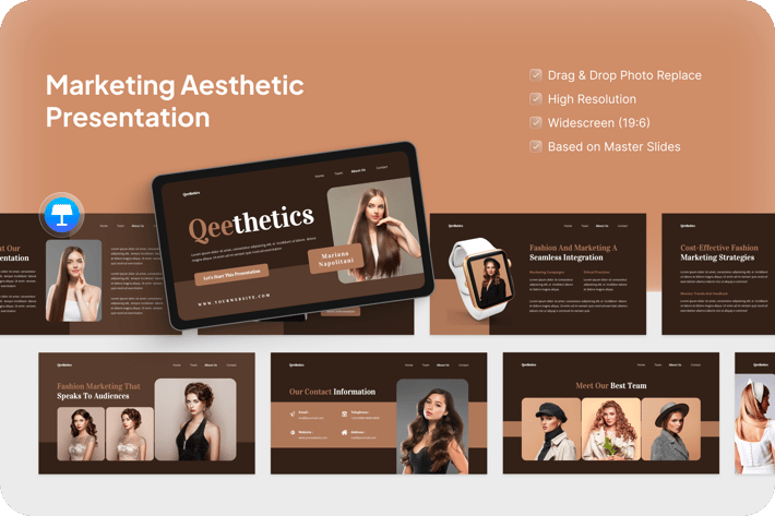 Marketing Aesthetic Presentation Keynote
