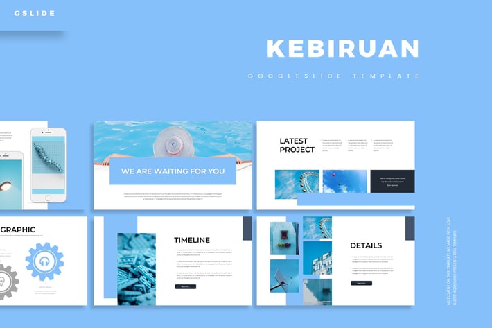 Kebiruan - Google Slides Template