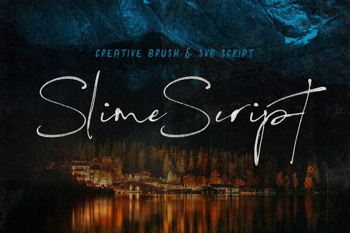 Slime SVG Script Font